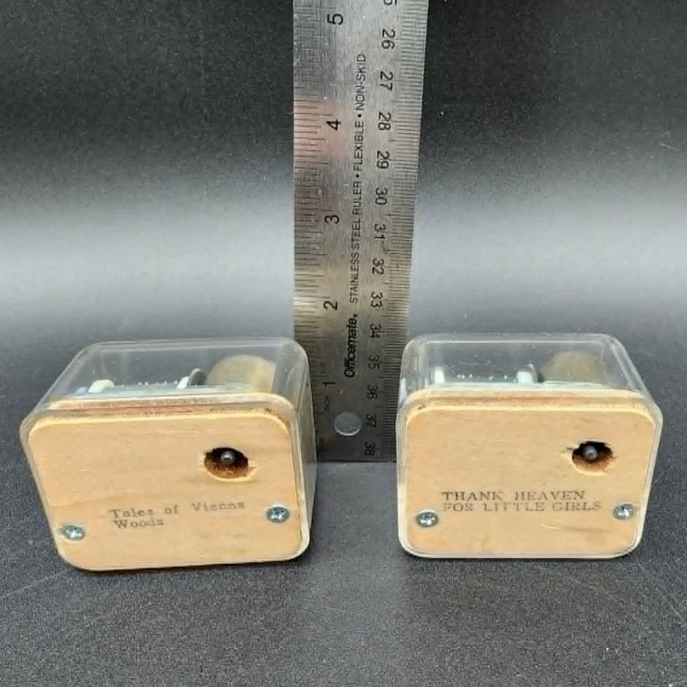 Sankyo Clear Gold Wind Up Music Box Movements Thank Heaven Tales of Vienna Woods